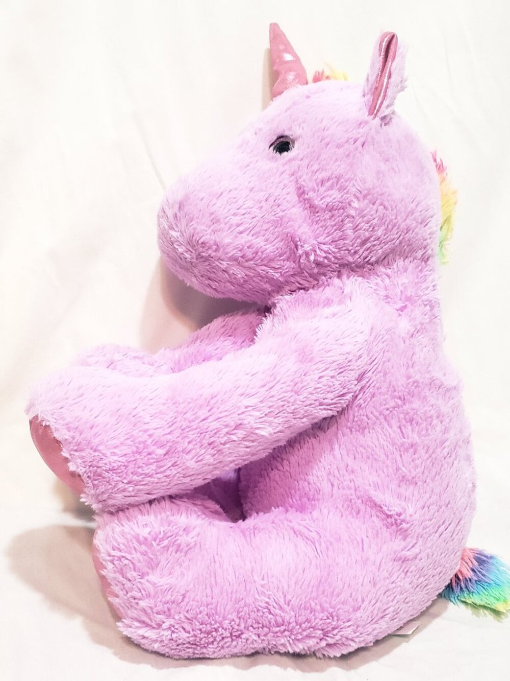 Purple Unicorn Rainbow Plush Stuffed Animal 19" HugFun Int